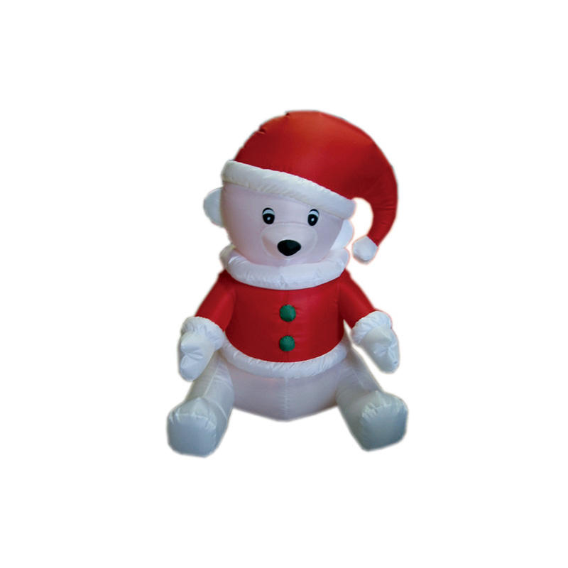 节日快乐圣诞装饰充气北极熊