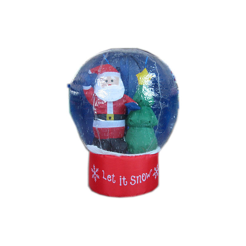 户外室内雪球充气圣诞装饰品雪球批发价